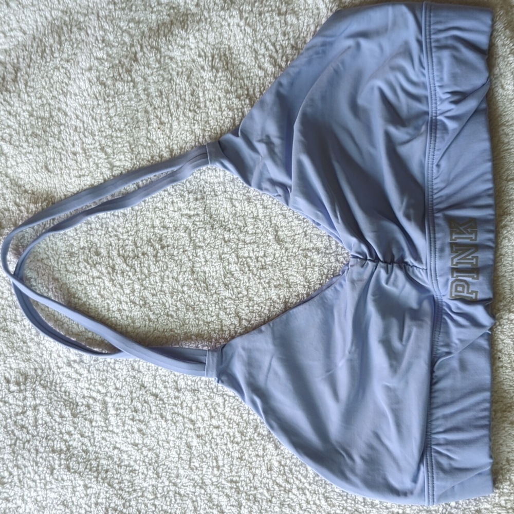 PINK athletic halter bra